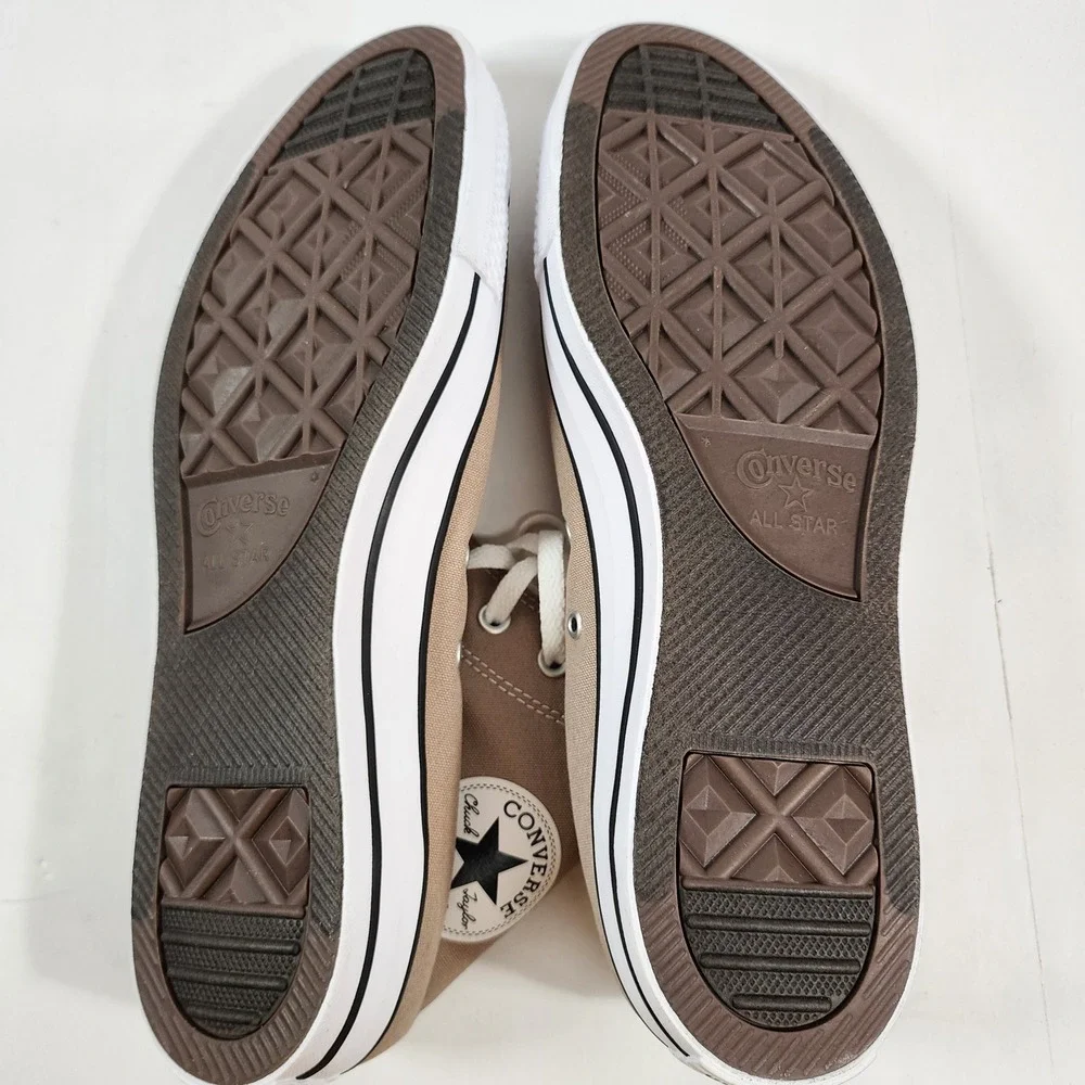 Converse Chuck Taylor All Star High Top Mens 12 Khaki Canvas Sneakers NWB - Picture 6 of 7